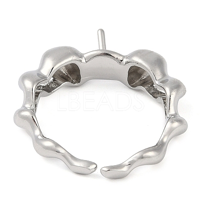 Brass Cuff Finger Ring Settings KK-L219-15C-P-1