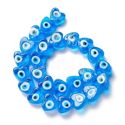 Handmade Evil Eye Lampwork Beads LAMP-F021-02A-1