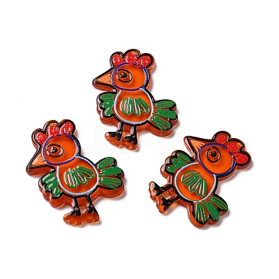 Thanksgiving Day Translucent Resin Pendants RESI-K019-10H-1