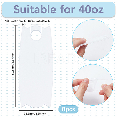 8Pcs Acrylic Heat Transfer Big Pendants FIND-SP0003-10D-1