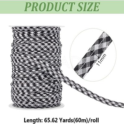 Polyester Tartan Lip Cord Trim SRIB-BC0001-34A-1
