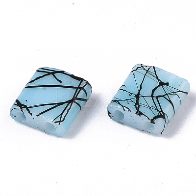 2-Hole Drawbench Glass Seed Beads SEED-S023-43C-03-1