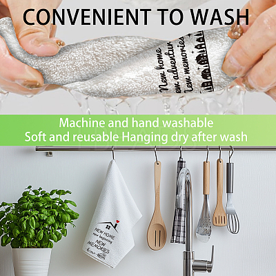 4Pcs 4 Styles Microfiber Cleaning Cloth AJEW-WH0645-007-1