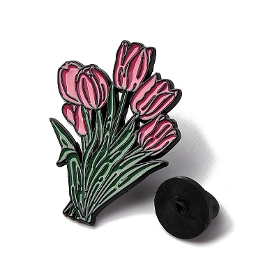 Tulip Flower Enamel Pins JEWB-P050-03E-EB-1