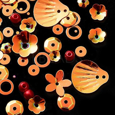 Rainbow Iridescent PVC Paillette/Sequins Beads & Links & Pendants PVC-C001-01D-1