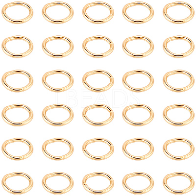 200Pcs 304 Stainless Steel Round Rings STAS-BBC0010-21A-1