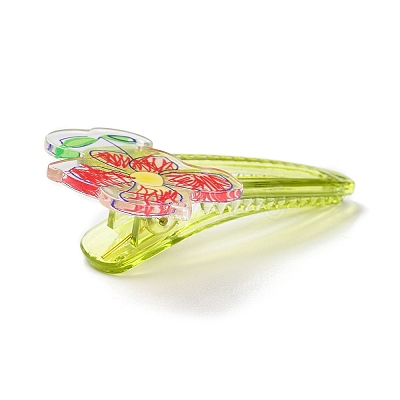 Flower Acrylic Alligator Hair Clips LS-OHAR-H002-01E-1