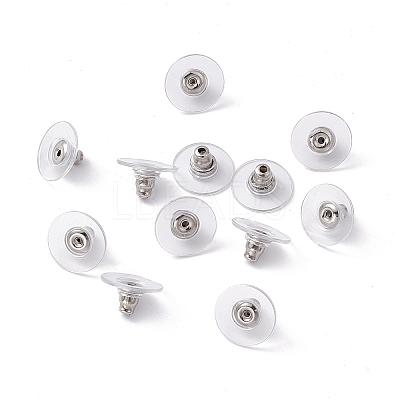 304 Stainless Steel Bullet Clutch Earring Backs X-STAS-I016-1
