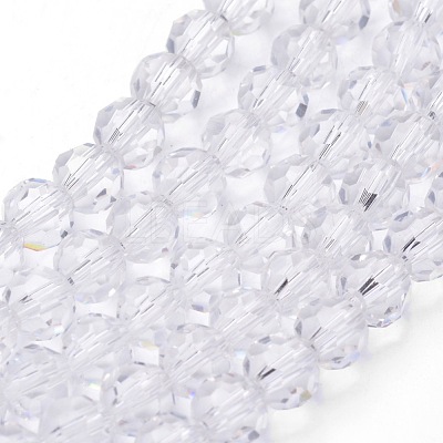 Transparent Glass Bead Strands X-GLAA-G013-4mm-72-1