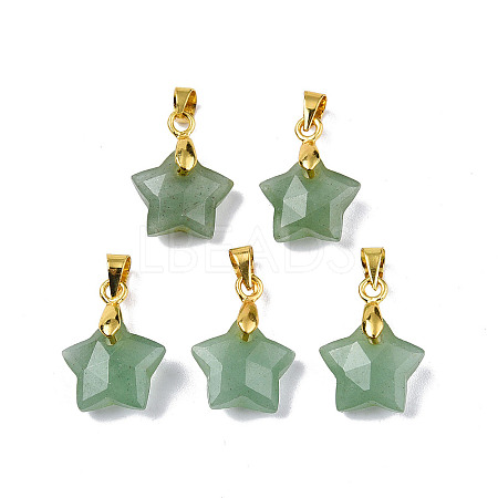 Natural Green Aventurine Charms X-G-N326-142-07-1