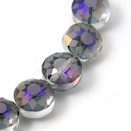 Electorplated Glass Beads EGLA-E002-1B-1