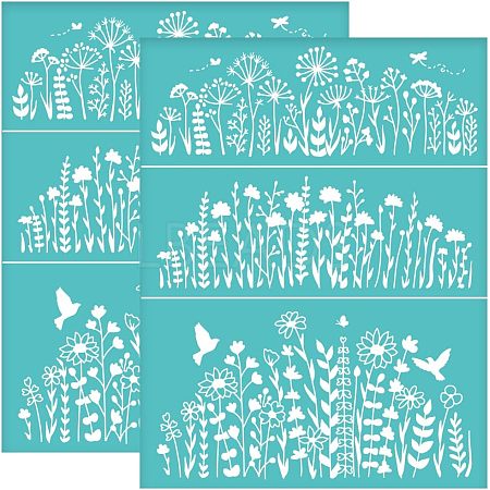 Self-Adhesive Silk Screen Printing Stencil DIY-WH0338-098-1