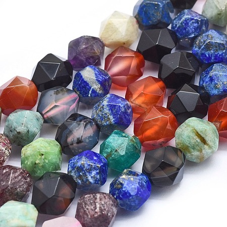 Natural Mixed Gemstone Beads Strands G-I213-21-1