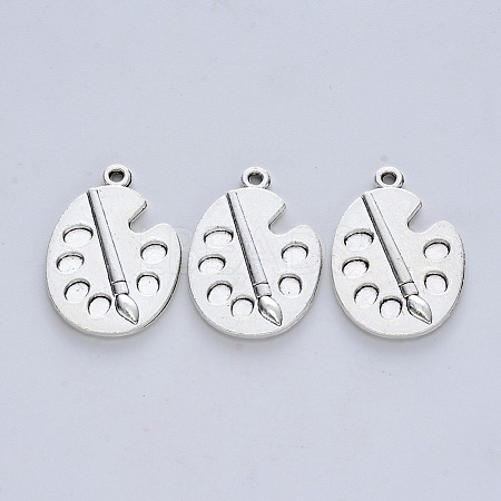 Tibetan Style Alloy Pendants X-TIBE-R316-001AS-RS-1