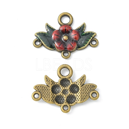 Alloy Enamel Chandelier Component Links X-ENAM-EA9731Y-AB-3-1