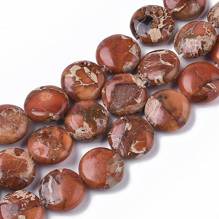 Natural Imperial Jasper Beads Strands G-S355-87B-07-1