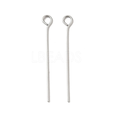 304 Stainless Steel Eye Pins STAS-K293-13P-0.6x26mm-1
