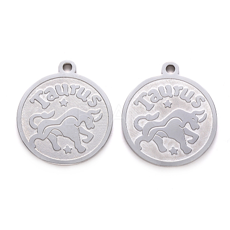 Non-Tarnish 201 Stainless Steel Pendants STAS-R106-08-1