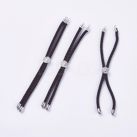 Nylon Twisted Cord Bracelet Making MAK-F018-10P-RS-1
