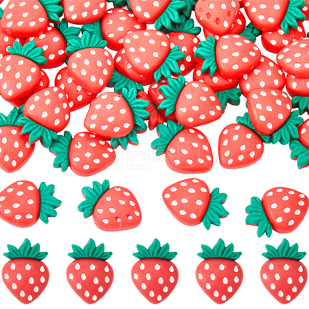 50Pcs Opaque Resin Decoden Cabochons RESI-SC0005-70-1