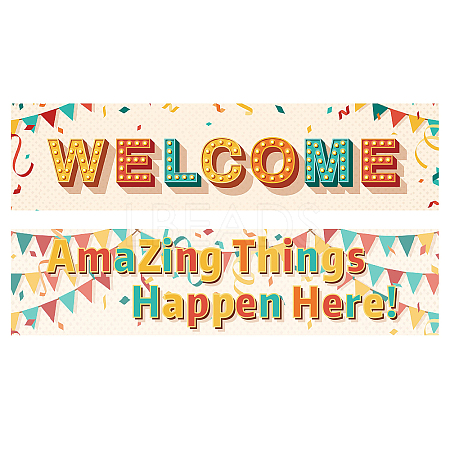Paper Hanging Banner Classroom Decoration AJEW-WH0340-004-1