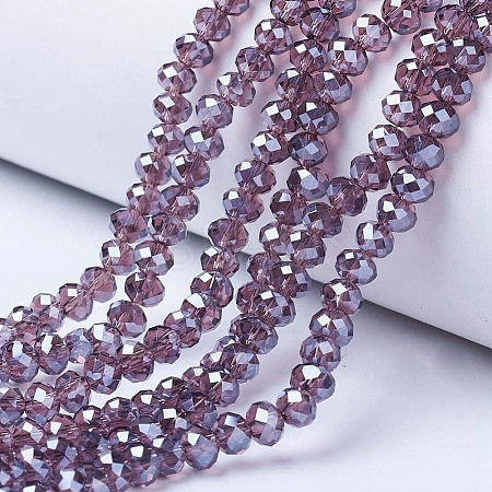 Electroplate Glass Beads Strands EGLA-A044-T2mm-A13-1