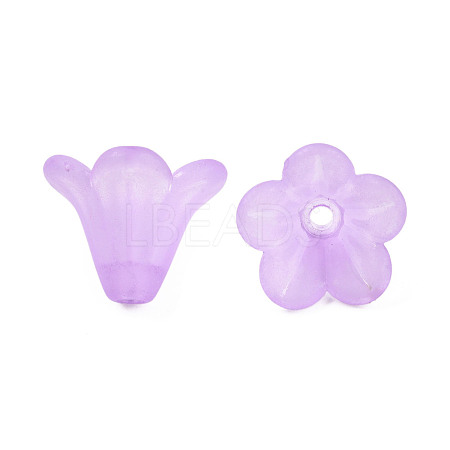 Frosted Acrylic Beads PL692-5-1
