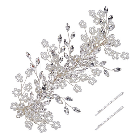 1Bag Zinc Alloy & Resin Rhinestone Hair Bobby Pins Sets AJEW-FG0005-23-1