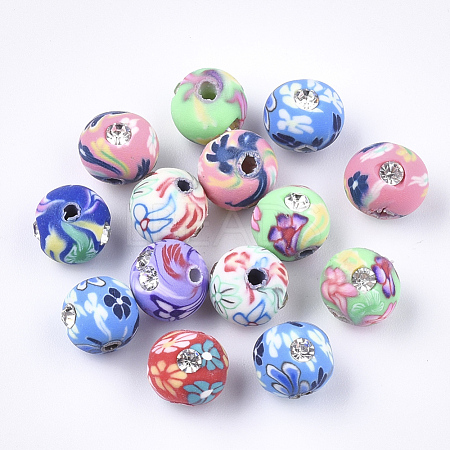 Handmade Polymer Clay Beads CLAY-S092-30-1