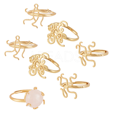 Open Adjustable Rings Base KK-PH0004-67-1