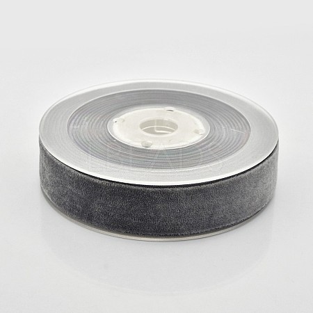 Polyester Velvet Ribbon for Gift Packing and Festival Decoration SRIB-M001-23mm-077-1