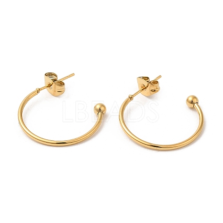 304 Stainless Steel Stud Earring X-EJEW-H134-02C-G-1