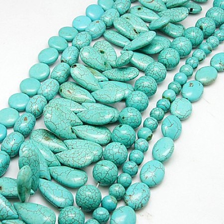 Synthetic Turquoise Beads Strands TURQ-D059-M1-1