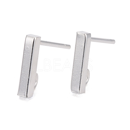 304 Stainless Steel Stud Earring Findings STAS-G224-21S-03-1
