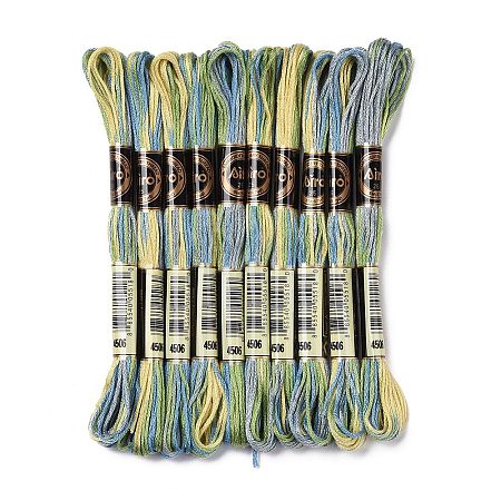 10 Skeins 6-Ply Polyester Embroidery Floss OCOR-K006-A32-1