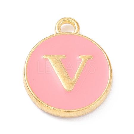 Golden Plated Alloy Enamel Charms ENAM-Q437-14V-1