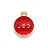 Alloy Enamel Pendants ENAM-S124-01B-07G-3