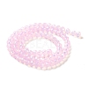 Baking Painted Transparent Glass Beads Strands DGLA-A034-J6MM-D09-2