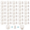 200 Sets ABS Plastic Imitation Pearl Rivet Studs KY-GO0001-06C-1