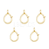 5Pcs Brass Keychain Clasp Findings KK-HS0001-09-1