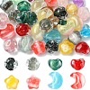 12Pcs 4 Styles Transparent Resin Beads RESI-YW0005-79-1
