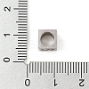 Tarnish Resistant 201 Stainless Steel European Beads STAS-M058-01S-P-3