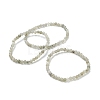 Natural Labradorite Beaded Stretch Bracelets BJEW-A117-A-42-1