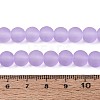 Baking Paint Transparent Glass Bead Strands GLAA-S031-8mm-25-4