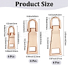 18Pcs 3 Styles Alloy Zipper Pull Tabs FIND-CY0001-83LG-2
