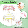 2Bags 2 Colors Plastic & Glass Beaded Stretch Bracelets BJEW-PA0001-09-6