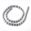 Electroplate Magnetic Synthetic Hematite Bead Strands G-A164-12B-04-2