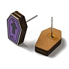 Wood Stud Earrings EJEW-Z054-02K-2