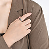 Heart 304 Stainless Steel Finger Rings for Women FS-WGDCCF4-02-2