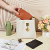 2Pcs 2 Colors Litchi Print PU Leather Zip Pouches ABAG-CP0001-08C-3